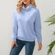 thumbnail image 1 of Sudadera con capucha de manga larga para mujer cómoda sudadera con espalda descubierta Tops de moda para primavera y otoño, 1 of 9