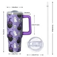thumbnail image 2 of Halloween Tumbler 30 oz with Handle and Straw Witch Pumpkin Ghost Travel Cup Halloween Party Gifts Insulated Bottle, 2 of 5