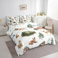 thumbnail image 3 of Castle Fairy Teens Fox Deer Rabbit 7-Piece Twin Bedding Sets,Happy Camping Bedding Comforter Set,Jungle Animal Breathable Sheet Sets,Lightweight Room Decor, 3 of 8