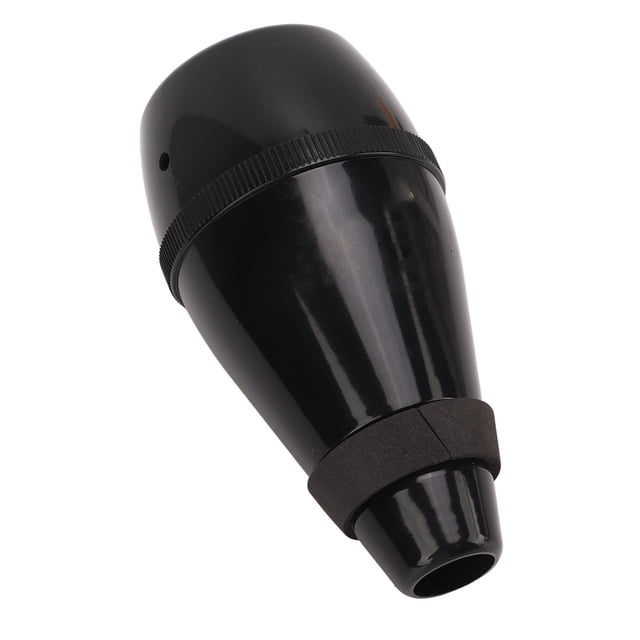 Trumpet Practice Mute, Adjustable Fully Enclosed Lightweight Well Made ABS Trumpet For Band Playing Black