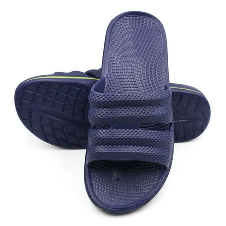 

SLM Men s Ventilated Sports Slide Beach Sandal Shower Shoes