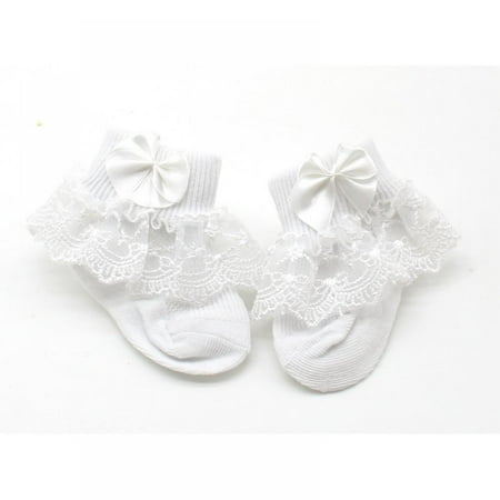 

Infant Baby Girls Princess Lace Ruffle Soft Cotton Socks