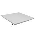thumbnail image 4 of 35"x 35" Square Fitted Table Cover Washable Polyester Stretchable Table Tablecloth for Outdoor Banquet Dinner Party Holiday Gray, 4 of 8