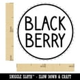 thumbnail image 2 of Blackberry Flavor Scent Rounded Text Self-Inking Rubber Stamp Ink Stamper - Brown Ink - Medium 1 Inch, 2 of 7