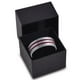 Tungsten Wedding Band Ring 8mm for Men Women Red Grey Flat Double Line Pipe Cut Brushed Polished Lifetime Guarantee – image 3 sur 4