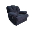 thumbnail image 4 of Reclinable Toledo con botón, Terciopelo Negro, Tu Espacio Muebles. Tu Espacio Muebles Sillón Reclinable con palanca., 4 of 4