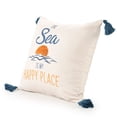 thumbnail image 3 of LR Home Seabrook Performance Poly Filled Pillow in Blue/Yellow, 20" x 20", 3 of 9