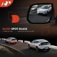 thumbnail image 5 of A-Premium Pair (2) Driver and Passenger Side Power Door Mirror - Compatible with Fiat 500 2012 2013 2014 - Heated Manual Folding Black Smooth Outside Rear View Mirror, 5 of 6