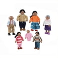 thumbnail image 2 of KidKraft 5" Wooden Poseable Doll Family of 7 - African American, 2 of 4