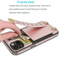thumbnail image 6 of Tiflook iPhone 13 (6.1 inch) 2021 Wallet Case PU Leather Wristlet Card Holder Slot Carrying [Removable Crossbody Strap] Purse Cover Rose Gold, 6 of 7