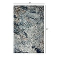 thumbnail image 2 of 5â€™ x 8â€™ Navy and Gray Abstract Ice Area Rug, 2 of 9