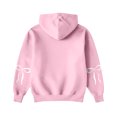 thumbnail image 7 of Women's Fashion Lightweight Long Sleeve Pullover with Pockets Preppy Graphic Hoodie with Bow Print for Everyday Wear,Pink,2XL, 7 of 7