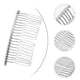 thumbnail image 5 of Peineta de alambre metálico para el pelo, 7,8 cm, 20 dientes, para novia, para velo de boda (plateada), 5 of 6