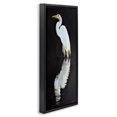 thumbnail image 4 of Stupell Industries Dark Egret Reflection Animals & Insects Painting Black Floater Framed Canvas Art Print Wall Art, 11 x 25, 4 of 10
