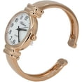 thumbnail image 4 of Blekon Original Mother of Pearl Cuff Bracelet Watch for Women with 31mm case Japanese Quartz Movement Metal hinged Bangle Style Cuff Wrist Watch for Ladies, 4 of 6