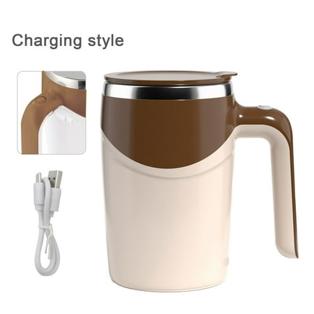 

Office Stainless Steel Coffee Mug Home Self Stirring Blender Automatic Mixing
