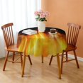 thumbnail image 3 of 60 Inch Round Lace Tablecloth Water Resistant Washable, Fire Hot Print, 3 of 5