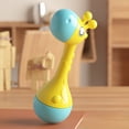 thumbnail image 4 of Musical Instrument Shaker | Giraffe Sand Maraca Chewable Toy | Sensory Stimulation Rhythmic Sound | Durable Lightweight Plastic | Yellow | 14x6x4.5cm | 1 Piece, 4 of 6