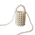 thumbnail image 1 of Bolso de mano con cuentas para mujer, bolso de noche con decoración de perlas y cadena desmontable, 1 of 5