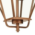 thumbnail image 6 of Progress Lighting Bradshaw 1-Light Outdoor Hanging Lantern, Antique Copper, Clear Glass, 6 of 8