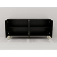 thumbnail image 4 of Dubbin Black folio four-door cream style side cabinet, 4 of 7