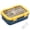 Yellow, variant on 304 Stainless Steel Lunch Box, 3-Compartment Bento Box for Adults, Leak-Proof Meal Prep Container