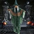 thumbnail image 2 of ​​GiLiling 2025 Animatronic Witch Prop (66.9") with Glowing Effects & Voice Sound​​ | Scary Hanging Decor for Indoor/Garden Halloween Displays and Haunted Atmosphere Creation, 2 of 8