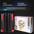 thumbnail image 1 of Wholesale 2M Adjustable Ping Pong Net Set with Portable Retractable Frame, Durable Multi-Sport Net Post for Competitions, Compact Color Box Packaging - Gray/Black Edition, 1 of 5