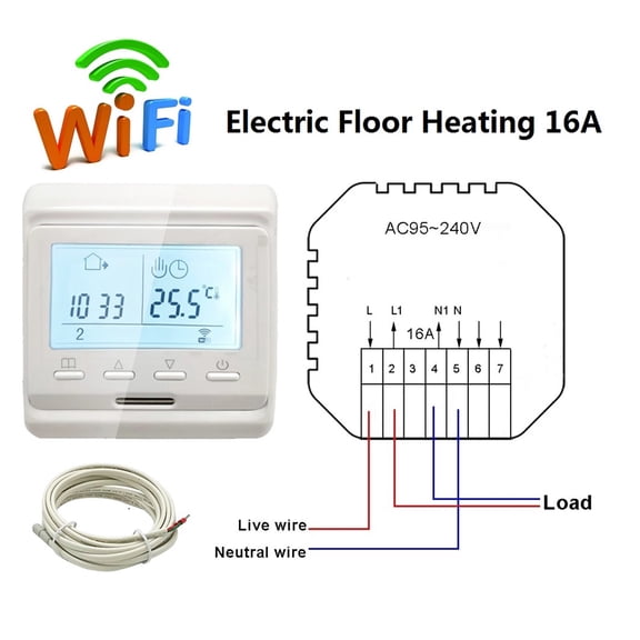Programmable Tuya Smart WiFi Thermostat Electric Heating Warm Floor Temperature Controller ,Easy to Operate