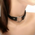 thumbnail image 3 of K-KED Gothic Collar Neckchain Choker Love Pu Necklace Collar Sexy Neck Jewelry-light blue, 3 of 9