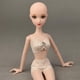 thumbnail image 3 of Cabeza esculpida de muñeca articulada a escala 1/6 para cuerpo de muñeca BJD con ojos verdes., 3 of 8