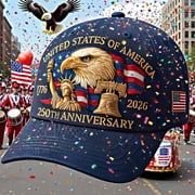 U.S. 250th Anniversary Commemorative Hat, Adjustable Retro Baseball Cap, Collector’s Limited Edition, Celebrate America’s 1776–2026 Independence Souvenir
