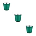 thumbnail image 3 of Inteprter Tazas de café de doble pared contenedor anti-escaldado 80ML pequeña capacidad té leche anillo boca aislamiento taza estudiante verde Type1 NO1, 3 of 6