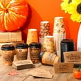 thumbnail image 4 of 100 Pack 12oz Fall Cups Paper Thanksgiving Disposable Coffee Cups with Dome Lids and Sleeves Autumn Insulated Paper Coffee Cups for Thanksgiving Hot Cold Drinks Party Dinner Supplies, 4 of 7