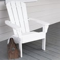 thumbnail image 7 of Leigh Country TX 94024 Poly Resin Outdoor Adult Adirondack Chair - White, 7 of 7