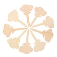 thumbnail image 2 of 50pcs Wooden Plant Labels Flower-Type Plant Labels Garden Markers Flowers Tool, 2 of 7