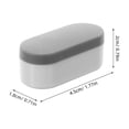 thumbnail image 2 of OFFIGAM 4-Pack Comfortable Toilet Seat Spacers with Cushioning, ABS Material for Home Bathroom Use, 2 of 8