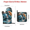 thumbnail image 2 of Sikiie Cute Koi Fish Serenity Oven Mitts and Pot Holders, Silicone Oven Gloves, Heat Resistant Oven Mitts 4Pcs Set, 2 of 6
