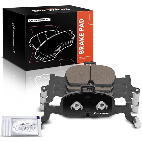 A-Premium Front Ceramic Disc Brake Pads Set Compatible with Audi A4 A4 Quattro 2016-2024 A5 Quattro A5 Sportback A6 Quattro A4 allroad A7 Sportback Q5 S4 S5 Sportback S6 S7 Sportback