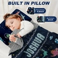 thumbnail image 6 of AOLOA Toddler Nap Mat with Pillow and Blanket, Personalized Name Toddler Sleep Mat, Extra Large Rolled Napping Mats, Washable, Light, for Kids Boys Daycare Preschool Travel（Dinosaur）(Fixed Size), 6 of 7