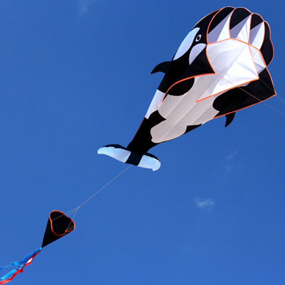 Frameless 3D Soft Wing Giant Whale Kite for Outdoor Fun
