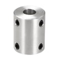 thumbnail image 3 of Uxcell 8mm to 8mm Bore Rigid Coupling 25mm Length 20mm Diameter Aluminum Alloy Shaft Connector Coupler Silver, 3 of 3