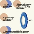 thumbnail image 5 of Poly Bag Sealer Tape 2.3 Mil 3/8" x 180 Yards, Blue - 48 Rolls, 5 of 7