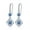 Blue, variant on SPRING PARK Women Drop Earrings Cubic Zirconia Tassel Four-leaf Clover Jewelry Gift for Birthday