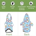 thumbnail image 5 of Goofa Gnome Pool Party Pattern Small Dog Sweater Hoodies Pet Grey Hooded Soft Fleece Sweatshirts with Pocket Fall Winter Puppy Cat Sweaters Warm Clothes-X-Small, 5 of 8