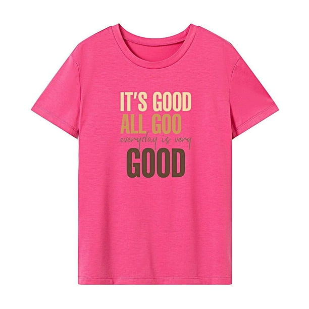 Camiseta de mujer Moda de verano Trajes suaves Disfraz Tops de verano para viaje Camping M