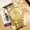 All Gold - Gold Noodle, variant on Business Casual Steel Belt Log Luminous Waterproof Quartz Watch