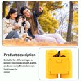 thumbnail image 4 of Binoculares para niños Soidarity Telescopio portátil plegable 2.5x amarillo, 4 of 6