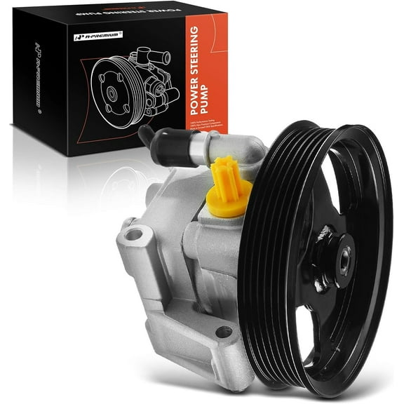 A-Premium Power Steering Pump with Pulley Compatible with Jaguar S-Type 1999-2002