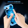 thumbnail image 5 of Casetego for iPhone 16e Case,iPhone 17e Case,Glow in The Dark Cute Fashion Blue Crystal Butterfly,Heavy Duty Shockproof Protective Stylish Phone Case for Women Girls Gifts,Blue Butterfly, 5 of 9